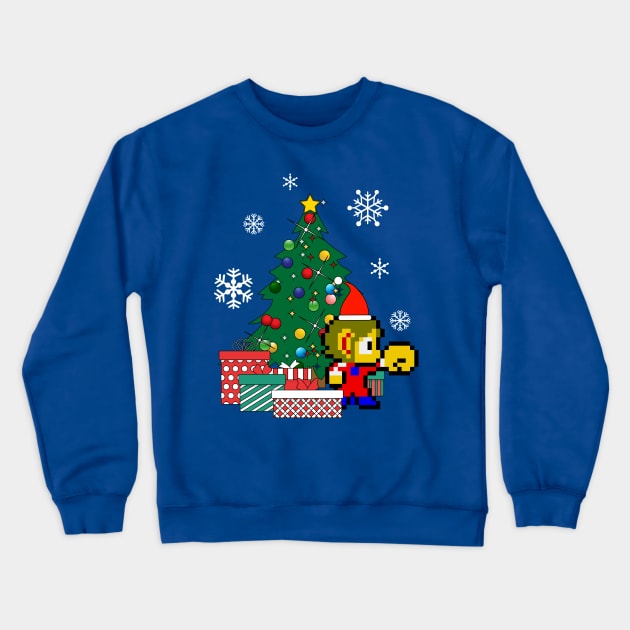 Alex Kidd Around The Christmas Tree Crewneck Sweatshirt by Nova5